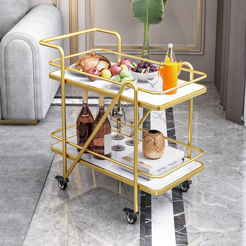 Contemporary Rolling Rectangular Prep Table Metal Prep Table for Home Use Clearhalo 'furn' 'furn_kitchen_islands_carts' 'Furniture' 'Kitchen & Dining Furniture' 'Kitchen Islands & Carts' 'kitchen_islands_carts' 5621059