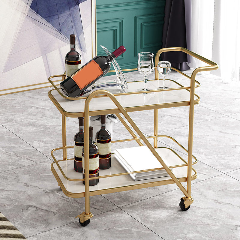 29.92"H Stationary Modern Prep Table Metal Rectangular Prep Table for Home Use