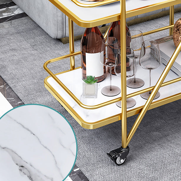 Mesa de preparación moderna de 29.92 "H HABLA RECTANGULA DE METAL