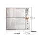 Engineered houten witte garderobe kast moderne garderobe kast