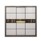 Contemporary Wardrobe Closet Engineered Wood Wardrobe Cabinet