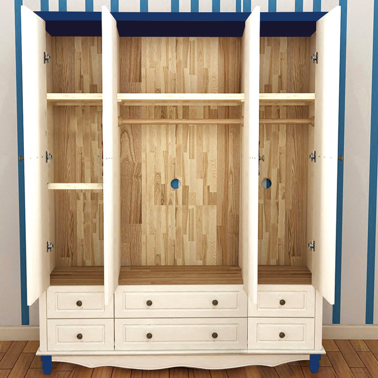 Manufactured Wood Storage Cabinet Coastal Cabinet with Drawers Clearhalo 'Armoires & Wardrobes' 'armoires_wardrobes' 'Bedroom Furniture' 'furn' 'furn_armoires_wardrobes' 'Furniture' 5621170