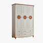 Manufactured Wood Storage Cabinet Coastal Cabinet with Drawers White-Brown 3 Clearhalo 'Armoires & Wardrobes' 'armoires_wardrobes' 'Bedroom Furniture' 'furn' 'furn_armoires_wardrobes' 'Furniture' 5621174