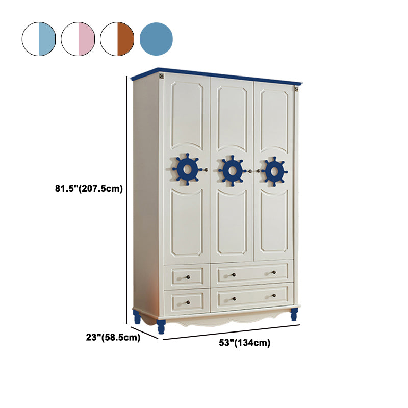 Manufactured Wood Storage Cabinet Coastal Cabinet with Drawers Clearhalo 'Armoires & Wardrobes' 'armoires_wardrobes' 'Bedroom Furniture' 'furn' 'furn_armoires_wardrobes' 'Furniture' 5621184