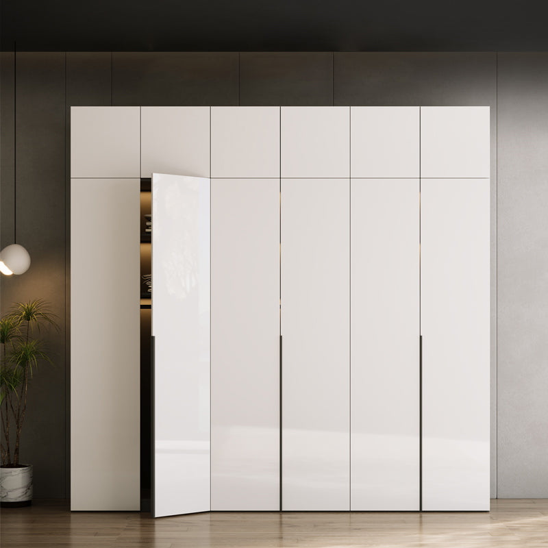 Engineered Wood Wardrobe Closet Contemporary Hinged Wardrobe Armoire Clearhalo 'Armoires & Wardrobes' 'armoires_wardrobes' 'Bedroom Furniture' 'furn' 'furn_armoires_wardrobes' 'Furniture' 5621201