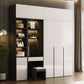 Engineered Wood Wardrobe Closet Contemporary Hinged Wardrobe Armoire Clearhalo 'Armoires & Wardrobes' 'armoires_wardrobes' 'Bedroom Furniture' 'furn' 'furn_armoires_wardrobes' 'Furniture' 5621203