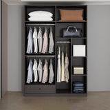 Engineered Wood Wardrobe Closet Contemporary Hinged Wardrobe Armoire Clearhalo 'Armoires & Wardrobes' 'armoires_wardrobes' 'Bedroom Furniture' 'furn' 'furn_armoires_wardrobes' 'Furniture' 5621212