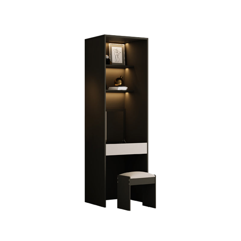 Engineered Wood Wardrobe Closet Contemporary Hinged Wardrobe Armoire None Makeup Vanities Clearhalo 'Armoires & Wardrobes' 'armoires_wardrobes' 'Bedroom Furniture' 'furn' 'furn_armoires_wardrobes' 'Furniture' 5621213