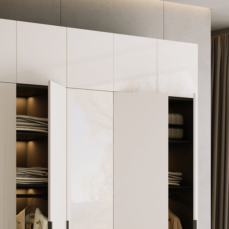 Engineered Wood Wardrobe Closet Contemporary Hinged Wardrobe Armoire Clearhalo 'Armoires & Wardrobes' 'armoires_wardrobes' 'Bedroom Furniture' 'furn' 'furn_armoires_wardrobes' 'Furniture' 5621215