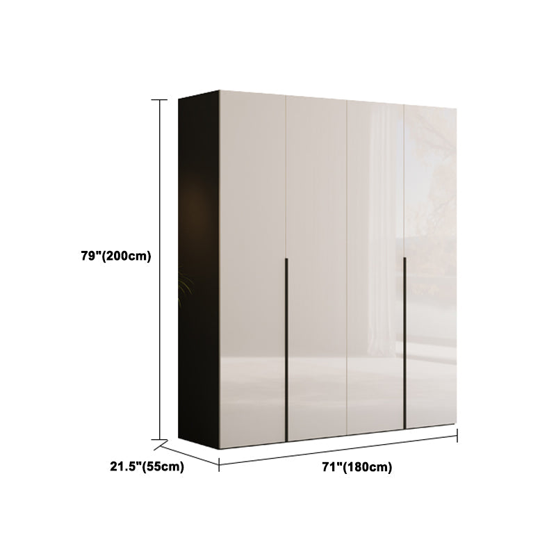 Engineered Wood Wardrobe Closet Contemporary Hinged Wardrobe Armoire Clearhalo 'Armoires & Wardrobes' 'armoires_wardrobes' 'Bedroom Furniture' 'furn' 'furn_armoires_wardrobes' 'Furniture' 5621227