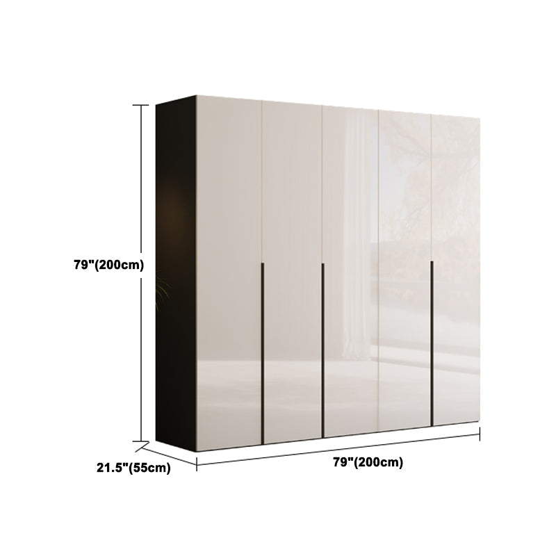Engineered Wood Wardrobe Closet Contemporary Hinged Wardrobe Armoire Clearhalo 'Armoires & Wardrobes' 'armoires_wardrobes' 'Bedroom Furniture' 'furn' 'furn_armoires_wardrobes' 'Furniture' 5621228