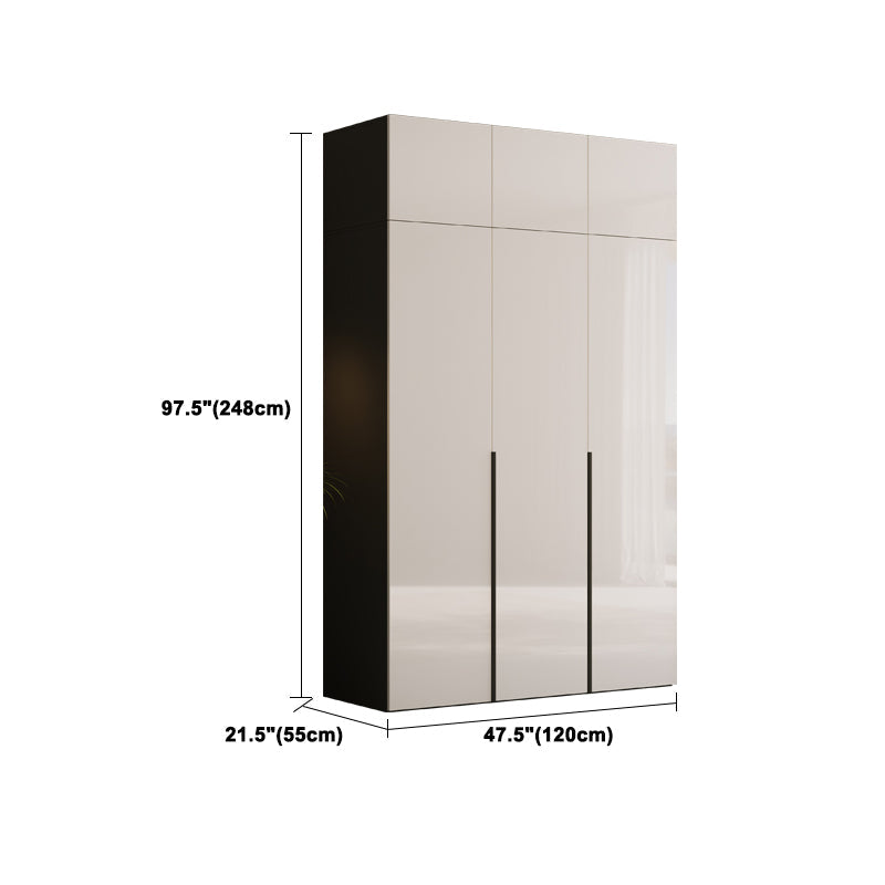 Engineered Wood Wardrobe Closet Contemporary Hinged Wardrobe Armoire Clearhalo 'Armoires & Wardrobes' 'armoires_wardrobes' 'Bedroom Furniture' 'furn' 'furn_armoires_wardrobes' 'Furniture' 5621233