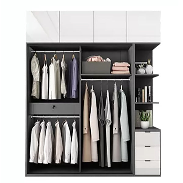 Sliding Engineered Wood Wardrobe Closet Modern Wardrobe Armoire Clearhalo 'Armoires & Wardrobes' 'armoires_wardrobes' 'Bedroom Furniture' 'furn' 'furn_armoires_wardrobes' 'Furniture' 5621239