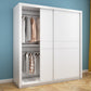 Hedendaagse stijl Garderobe Armoire wit ontworpen houten garderobe met lade