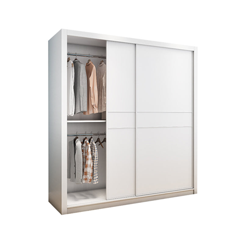 Hedendaagse stijl Garderobe Armoire wit ontworpen houten garderobe met lade