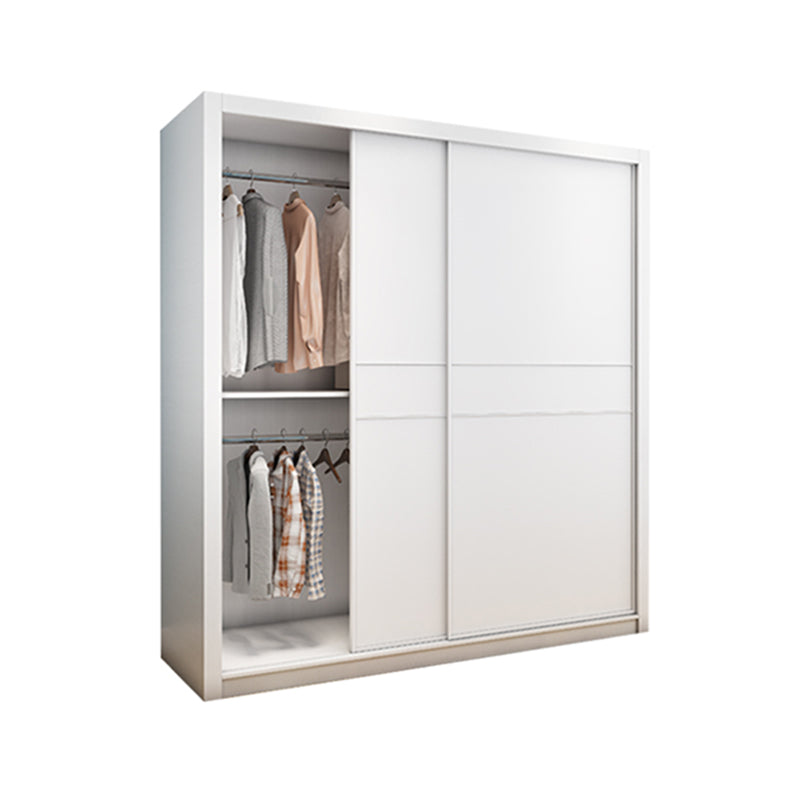Hedendaagse stijl Garderobe Armoire wit ontworpen houten garderobe met lade