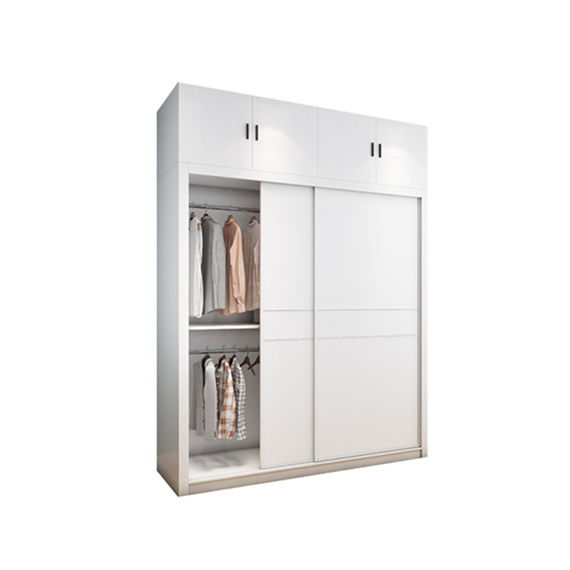 Hedendaagse stijl Garderobe Armoire wit ontworpen houten garderobe met lade