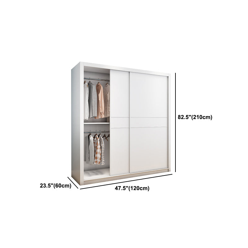 Hedendaagse stijl Garderobe Armoire wit ontworpen houten garderobe met lade