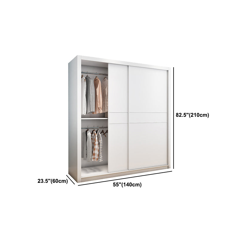 Hedendaagse stijl Garderobe Armoire wit ontworpen houten garderobe met lade
