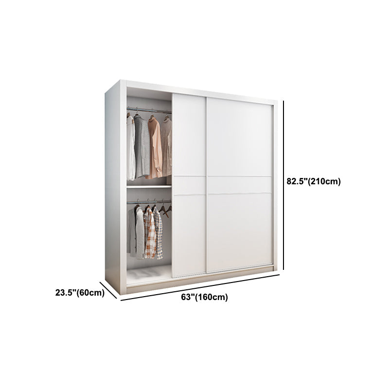 Hedendaagse stijl Garderobe Armoire wit ontworpen houten garderobe met lade