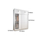 Hedendaagse stijl Garderobe Armoire wit ontworpen houten garderobe met lade