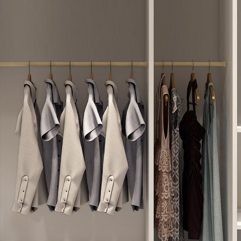 Guardaroba bianco contemporaneo armadio ingegnerizzato in legno con porta scorrevole