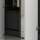 Modern Manufactured Wood Storage Cabinet High Gloss White Cabinet Clearhalo 'Armoires & Wardrobes' 'armoires_wardrobes' 'Bedroom Furniture' 'furn' 'furn_armoires_wardrobes' 'Furniture' 5621342