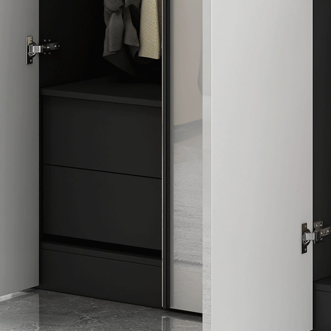 Modern Manufactured Wood Storage Cabinet High Gloss White Cabinet Clearhalo 'Armoires & Wardrobes' 'armoires_wardrobes' 'Bedroom Furniture' 'furn' 'furn_armoires_wardrobes' 'Furniture' 5621342