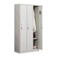 Modern & Contemporary Hinged Door Cabinet Gray Metal Storage Cabinet