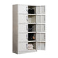 Modern & Contemporary Hinged Door Cabinet Gray Metal Storage Cabinet
