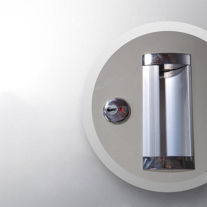 Modern & Contemporary Hinged Door Cabinet Gray Metal Storage Cabinet