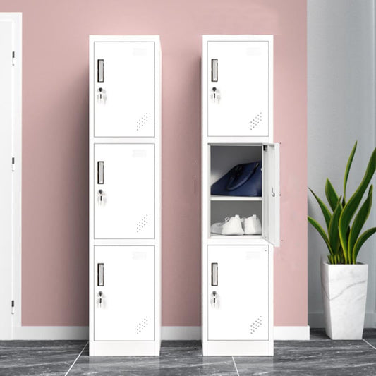 Eigentijdse scharnierende garderobe kast metalen garderobe armoire voor thuis