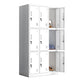 White Metal Wardrobe Armoire Contemporary Hinged Wardrobe Cabinet