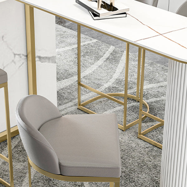 Modern 1/5 Pieces Bar Table Set Stone Counter Table with High Stools for Kitchen Clearhalo 'Bar Furniture' 'furn' 'furn_home_bar_bar_sets' 'Furniture' 'Home Bars & Bar Sets' 'home_bar_bar_sets' 'Kitchen & Dining Furniture' 5621731