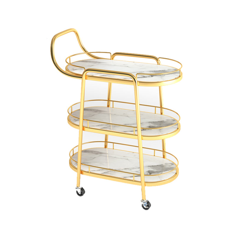 32.28 "H Tavolo da preparazione ovale moderna per il tavolo di preparazione in metallo per uso domestico