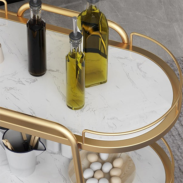 32.28 "H Tavolo da preparazione ovale moderna per il tavolo di preparazione in metallo per uso domestico