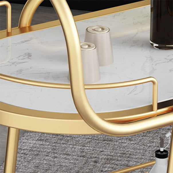 32.28 "H Tavolo da preparazione ovale moderna per il tavolo di preparazione in metallo per uso domestico