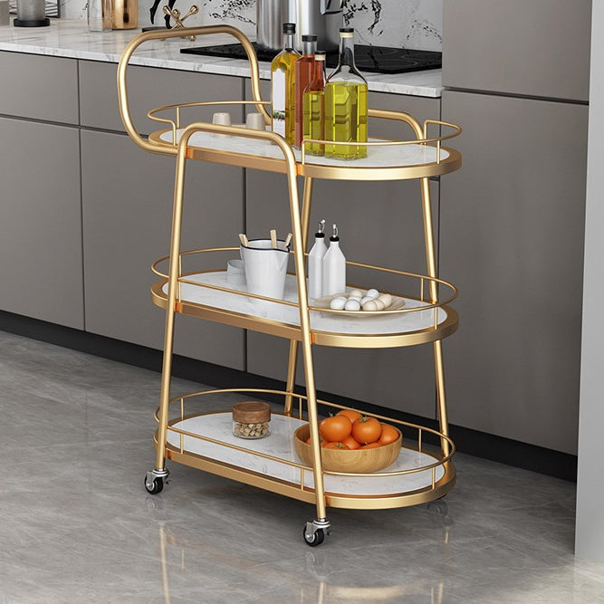 32.28 "H Tavolo da preparazione ovale moderna per il tavolo di preparazione in metallo per uso domestico