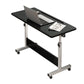 Hight Adjustable Standing Desk Converter Folding Desk with Steel Table Leg Black Clearhalo 'furn' 'furn_office_desk' 'Furniture' 'Office Desks' 'Office Furniture' 'office_desk' 5621892