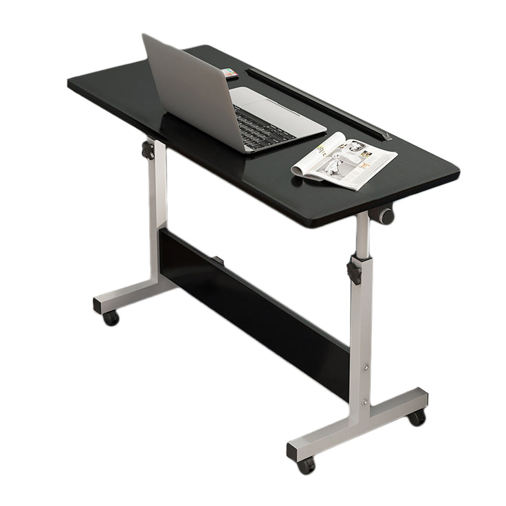 Hight Adjustable Standing Desk Converter Folding Desk with Steel Table Leg Black Clearhalo 'furn' 'furn_office_desk' 'Furniture' 'Office Desks' 'Office Furniture' 'office_desk' 5621892