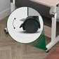 Hight Adjustable Standing Desk Converter Folding Desk with Steel Table Leg Clearhalo 'furn' 'furn_office_desk' 'Furniture' 'Office Desks' 'Office Furniture' 'office_desk' 5621900
