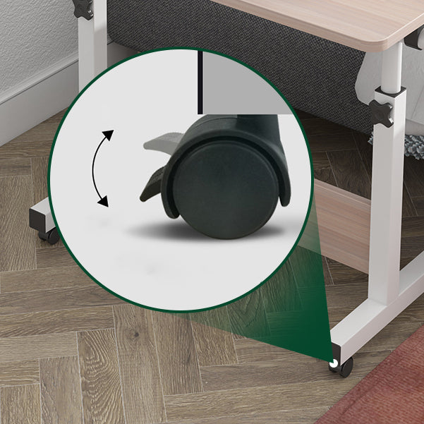 Hight Adjustable Standing Desk Converter Folding Desk with Steel Table Leg Clearhalo 'furn' 'furn_office_desk' 'Furniture' 'Office Desks' 'Office Furniture' 'office_desk' 5621900