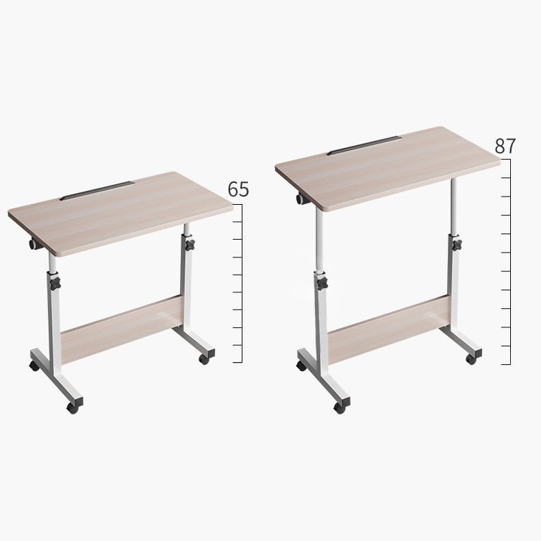 Hight Adjustable Standing Desk Converter Folding Desk with Steel Table Leg Clearhalo 'furn' 'furn_office_desk' 'Furniture' 'Office Desks' 'Office Furniture' 'office_desk' 5621902