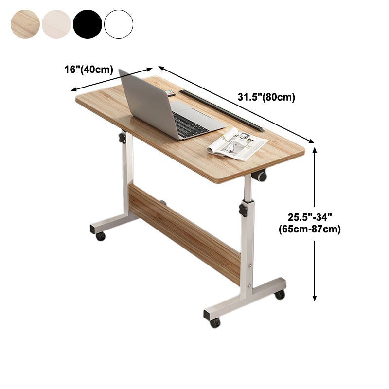 Hight Adjustable Standing Desk Converter Folding Desk with Steel Table Leg Clearhalo 'furn' 'furn_office_desk' 'Furniture' 'Office Desks' 'Office Furniture' 'office_desk' 5621907