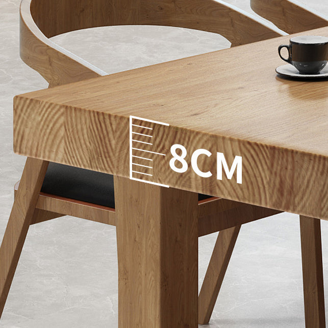 Pine Wood Rectangular Writing Desk Natural Contemporary Desk