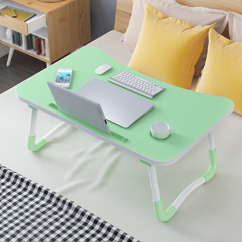 Scrivania di scrittura curva in legno fabbricato scrivania pieghevole contemporanea, 23,6 "l x 15,7" w x 11 "h