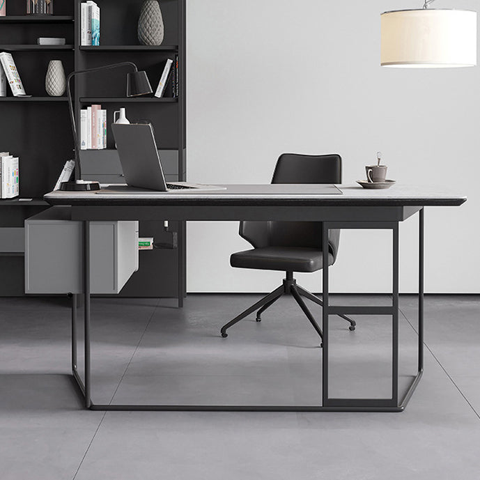 Contemporary Style Office Desk Home and Office Writing Desk with 2-drawer