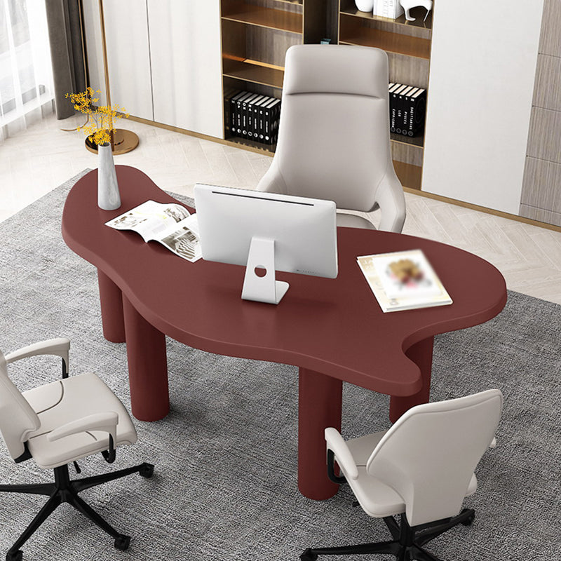Tavolo da incontro in legno solido Home Office Modulo gratuito Desk di scrittura industriale