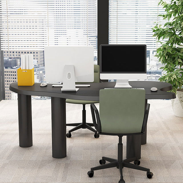 Tavolo da incontro in legno solido Home Office Modulo gratuito Desk di scrittura industriale