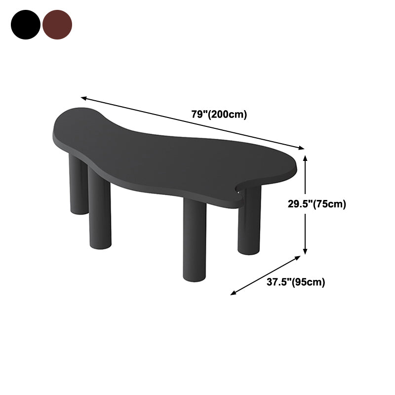 Tavolo da incontro in legno solido Home Office Modulo gratuito Desk di scrittura industriale